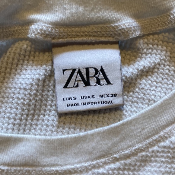 Zara Waffle Long T-Shirt - Picture 2 of 3